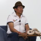 Guillermo Churuchumbi tiene el respaldo del presidente de la Conaie, Leonidas Iza.