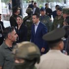 Daniel Noboa participó de los ensayos de la ceremonia de posesión presidencial.