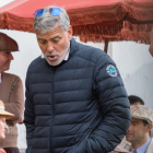 George Clooney durante el rodaje de The boys in the boat