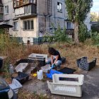 Petia Petrova, voluntaria búlgara que participa en las misiones de evacuación en Avdivka y colabora en el rescate de animales con la organización UAnimals