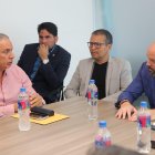 Miguel Ángel Loor (d), presidente de LigaPro confirmó su deseo que Emelec sea campeón