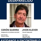 Jhon Cerón desapareció el pasado 4 de febrero de 2024.