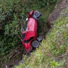 Una persona que resultó afectada en este siniestro de tránsito.