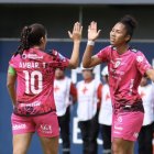 Ambar Torres y Nayeli, son figuras de Dragonas de Independiente del Valle.