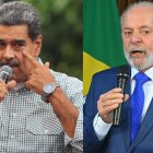 El presidente de Venezuela, Nicolás Maduro (i) y su homólogo brasileño, Luiz Inácio Lula da Silva.