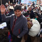 Morales inició una caminata desde el altiplano hacia La Paz.