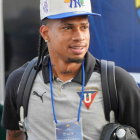 Marco Angulo en la concentración previa a un partido de Liga de Quito