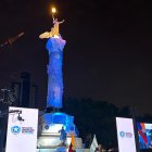 Celebracion. En la ciudad de Guayaquil se dieron dos ceremonias de homenaje por sus fiestas de independencia.
