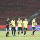 La amargura de los jugadores ecuatorianos al empatar 0-0 con Paraguay.