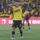 Braian Oyola recibió su primera tarjeta roja desde que está en Barcelona