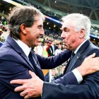 Carlo Ancelotti y Guillermo Almada en la final de la Copa Intercontinental.