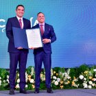 El alcalde Juan José Yúnez junto al viceprefecto del Guayas, Carlos Serrano.