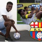 Álex Rangel defensa de Barcelona tiene 22 años.