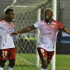 Gabriel Cortez marcó el gol del empate de Barcelona ante el Manta.