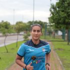 Marcelly Zambrano, árbitra ecuatoriana.