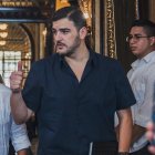 Autoridad. El alcalde previo a la sesión del Concejo Cantonal de este jueves.