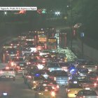 En las zonas aledañas al Malecón 2000 se registra acumulación de agua causada por la marea alta.