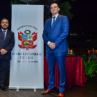 Guillermo Ramírez, el cónsul Paulo Zárate y Jesús Hernández.