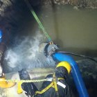 Según indicó Interagua, los trabajos en el acueducto se realizaron a lo largo de la madrugada de este 14 de abril.