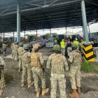 Uno de los operativos que se realizan en el Puerto Marítimo de Guayaquil.