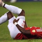 Enner Valencia sufrió una lesión en el partido entre Inter de Porto Alegre y Atlético Nacional