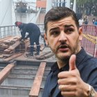 Las tablas están siendo reemplazadas por personal municipal.