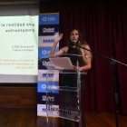 Bianca Salame presenta las cifras de denuncias por maltrato animal.