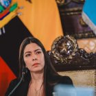 La alcaldesa subrogante de Guayaquil, Tatiana Coronel, durante la sesión de Concejo Cantonal celebrada este jueves 26 de marzo.