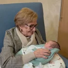 Karina Duprez junto a su bisnieto Lorenzo