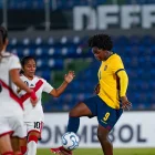 Jaslym Valverde la número 9 de Ecuador en la Sub 17.