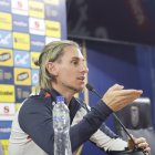 Sebastián Beccacece durante la rueda de prensa de este martes 19 de mayo en la Casa de la Selección.