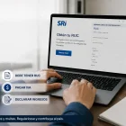 Una foto creada por IA grafica que se puede actualizar o sacar el registro único del contribuyente en la página Web del SRI.