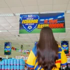 Los supermercados también buscan capitalizar el entusiasmo deportivo.