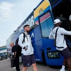 Hernán Galindez arquero de la Selección de Ecuador a su llegada a Kansas.