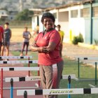 Fátima Navarro en su hábitat natural: el atletismo, disciplina que le ha permitido trascender barreras de género y profesional.