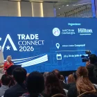 Nery Merejildo, presidenta del directorio de AmCham Guayaquil en el foro USA Trade Connect 2026.
