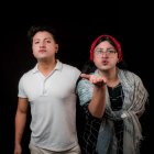 Glenn Aulestia y su personaje de Mamá Meche.