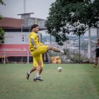 Darío Benedetto en el último entrenamiento de Barcelona ante de jugar contra Macará.