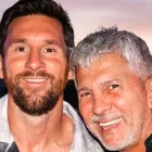 Lionel Messi junto a su padre, Jorge Messi, quien falleció a los 68 años en Rosario, Argentina.