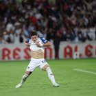 Cornejo de Liga de Quito y el penal de la clasificación.