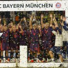 Los jugadores de Bayern Múnich celebran el título de la Supercopa de Alemania 2026.