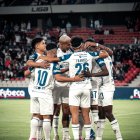 Así celebra Liga de Quito uno de los goles ante Emelec.