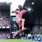 Nilson Angulo en el festejo de gol con Sunderland, en la Premier League.