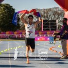 Bayardo Naranjo celebra su triunfo en los Juegos Suramericanos 2026.