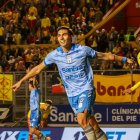 Franco Posse puso el primer gol de Macará ante Aucas.