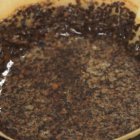 Proceso de filtración de café.