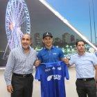 Llegada de Edwin Pernía, el pasado 9 de julio de 2019.