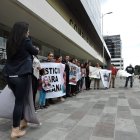 Amigos y familiares piden justicia en el caso del asesinato de Liliana Flores. 19 de noviembre de 2019.