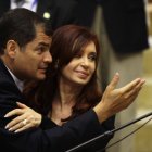 Correa y Kirchner en un encuentro pasado.