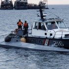El submarino con droga fue remolcado por la Patrullera Marítima hasta Paita.